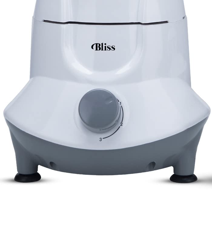 SWISS MILITARY BLISS Mixer Grinder with 3 Stainless Steel jars, 500 Watts, 3-Level Speed Control