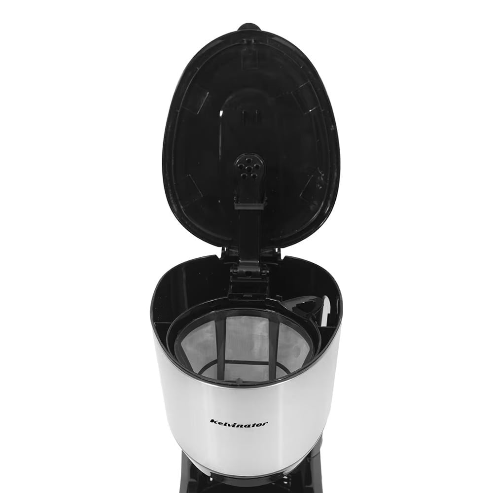 Kelvinator 1250ml 750W Coffee Maker, makes up to 12 cups, Anti-Drip Function