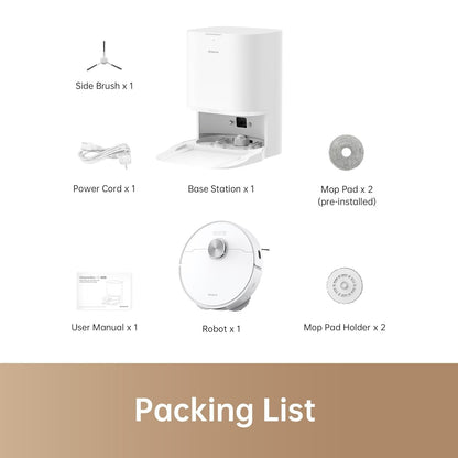 DREAME L10 Prime Robot Vacuum and Mop, Self-Cleaning Dual Mop Pads with Auto Drying