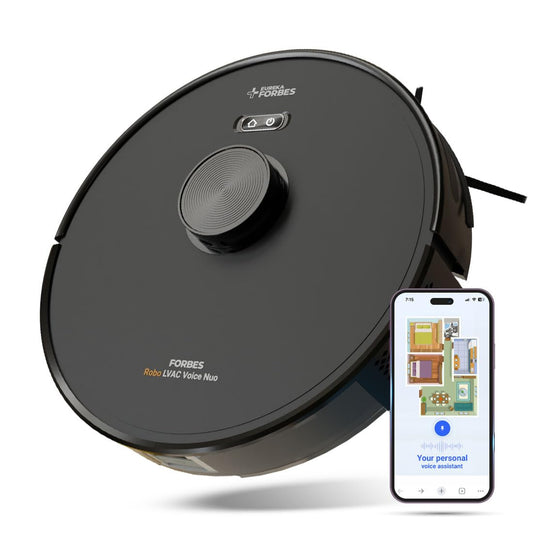 Eureka Forbes LVAC Voice Nuo Robotic Automatic Vacuum Cleaner | Dry Vacuuming & Wet Mopping