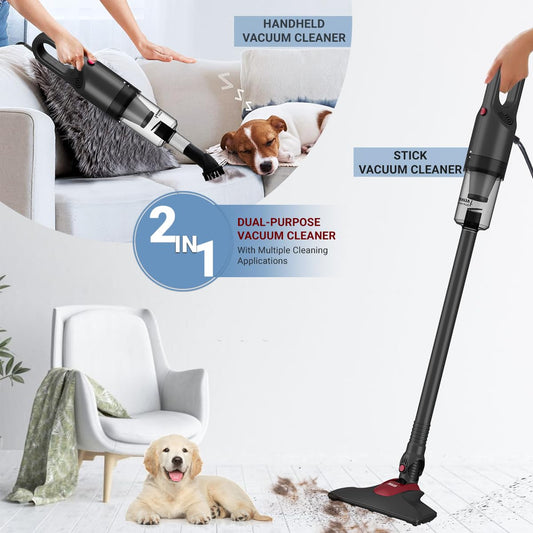 INALSA Vacuum Cleaner for Home Use|700W  2-in-1 Handheld & Stick Vacuum Cleaner
