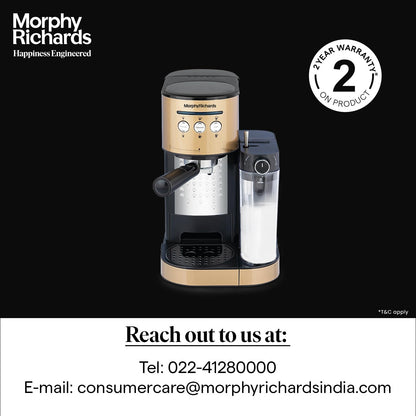 Morphy Richards Kaffeto 1350 W Milk Frother and Coffee Maker