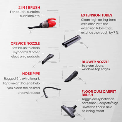 Eureka Forbes Compact 700 Watts Powerful Suction & Blower Vacuum Cleaner