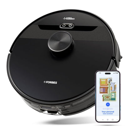 Eureka Forbes SmartClean Nuo, 5000Pa HyperSuction Robotic Vacuum Cleaner with LiDAR 3.0 Navigation & Home Mapping | Wet Mopping