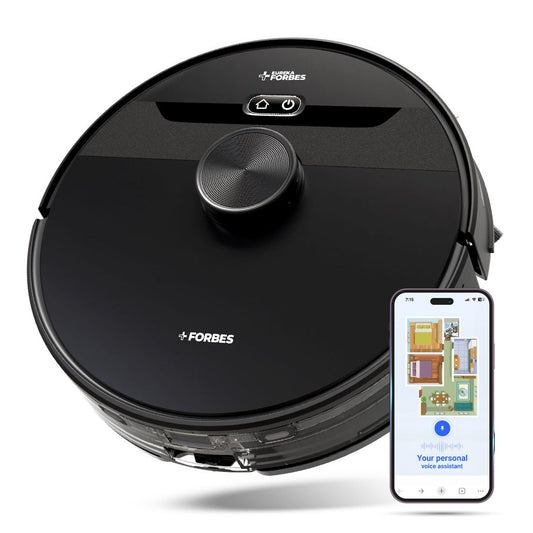 Eureka Forbes SmartClean Nuo, 5000Pa HyperSuction Robotic Vacuum Cleaner with LiDAR 3.0 Navigation & Home Mapping | Wet Mopping