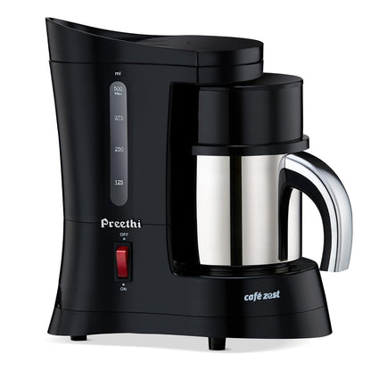 Preethi Cafe Zest Drip Coffee Maker| 450W Coffee Machine for Home | 500ml