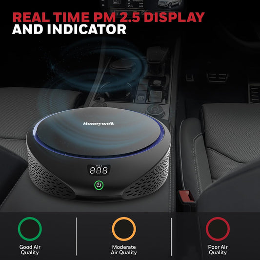 Honeywell New Launched Move Pure5 Car Air Purifier, 4-in-1 Filtration, HEPA filter
