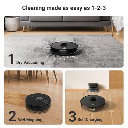 Eureka Forbes LVAC Voice Nuo Robotic Automatic Vacuum Cleaner | Dry Vacuuming & Wet Mopping