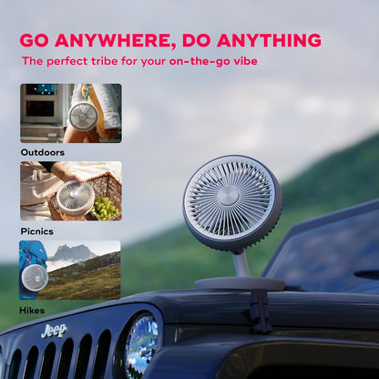 NUUK Folde Personal Rechargeable Fan For Travel|Folds 180° & Fits In Any Bag