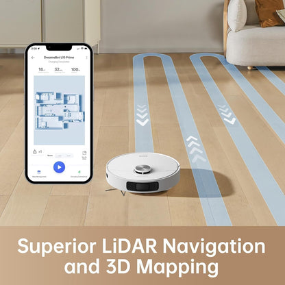 DREAME L10 Prime Robot Vacuum and Mop, Self-Cleaning Dual Mop Pads with Auto Drying
